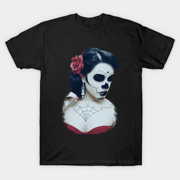 Day of the Dead Girl T-Shirt by GrizzlyVisionStudio